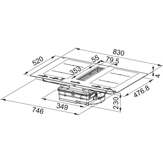 FRANKE FMA 8391 R Hi Maris 83 cm Μαύρο Εστία Επαγωγική Αυτόνομη image 5