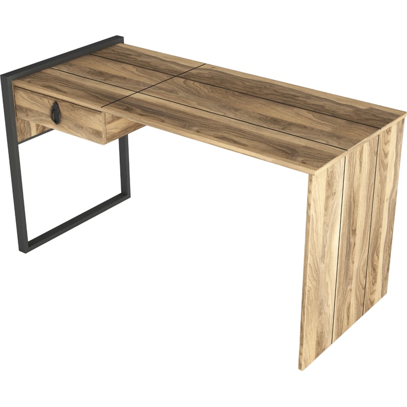 24MALL Γραφείο Μελέτης 24Mall Firma από Μοριοσανίδα 124x60x75.8 cm - Καφέ