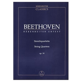 Βιβλίο Για Σύνολα Barenreiter Beethoven - String Quartets Op.18 [pocket Score]