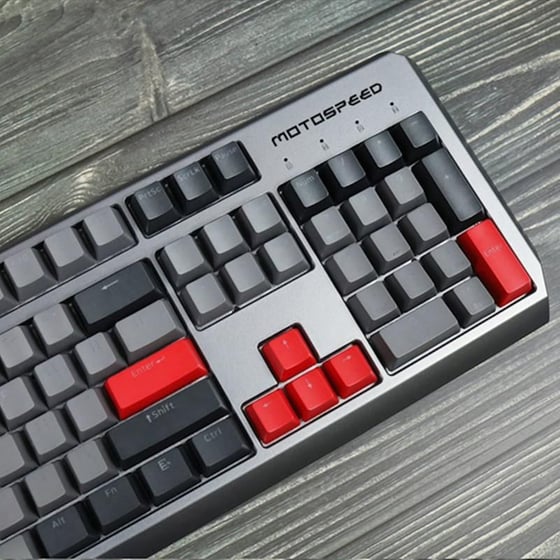 Motospeed Ck80 Μηχανικό Gaming  Ενσύρματο Πληκτρολόγιο RGB Γκρι (US) image 3