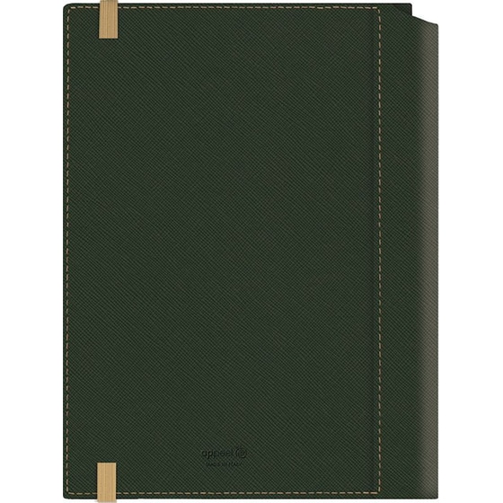 Ημερολόγιο Ημερήσιο 2026 Θεοφύλακτος 12M Borneo Saffiano Olive image 3