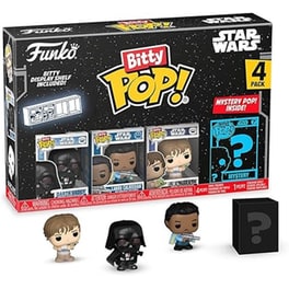 Funko Bitty Pop! Star Wars - Darth Vader/Lando Calrissian/Luke Skywalker & Yoda/Mystery 4-pack