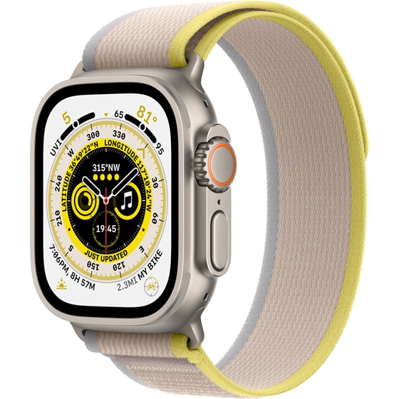 Apple Watch Ultra Titanium 49mm GPS + Cellular - Yellow/Beige Trail Loop M/L image 0