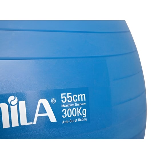 Μπάλα Γυμναστικής Amila Κατάλληλη για Pilates 1 kg 55 cm από PVC - Μπλε image 1