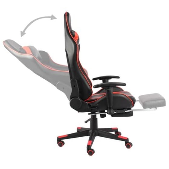 Καρέκλα Gaming Γραφείου VidaXL 20487 από Τεχνητό Δέρμα - Κόκκινη image 5
