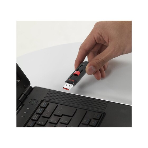 USB stick SanDisk Cruzer Glide 64GB USB 2.0 Μαύρο image 3