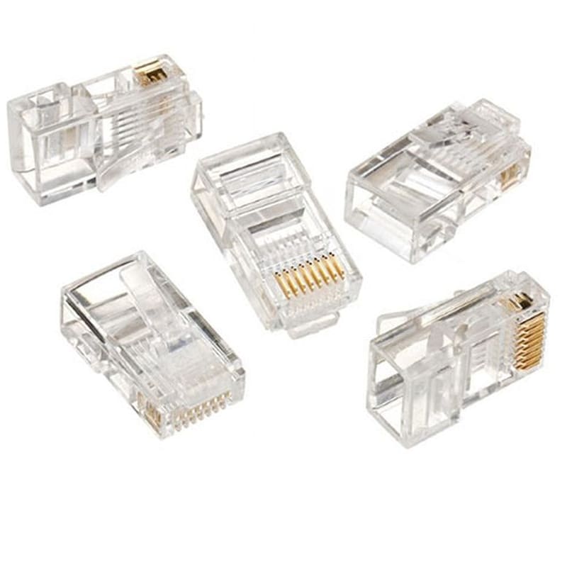 CABLEXPERT Ακροδέκτες δικτύου Cablexpert LC-8P8C-001/100 U/UTP 100τμχ - Διάφανο