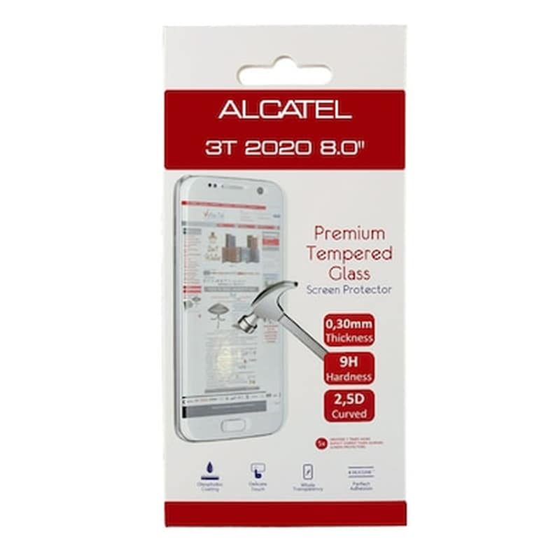 VOLTE-TEL Προστατευτικό Οθόνης Alcatel 3t - Volte-tel Tempered Glass 9h 2.5d Full Glue