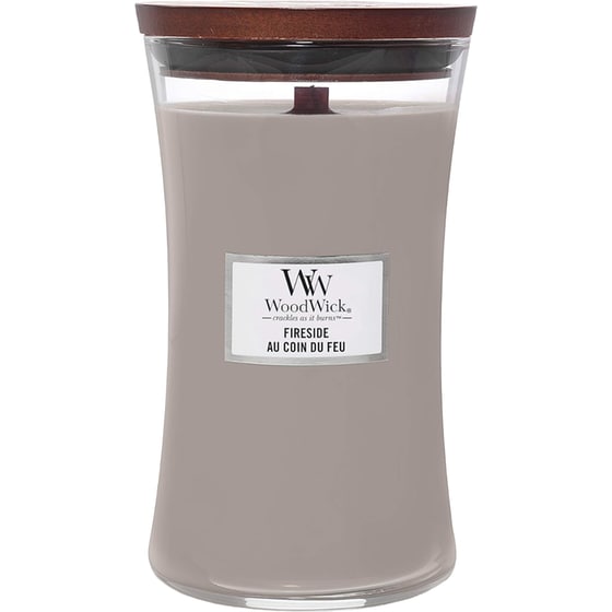 Κερί Woodwick Fireside 10.2x10.2cm - Γκρι image 0