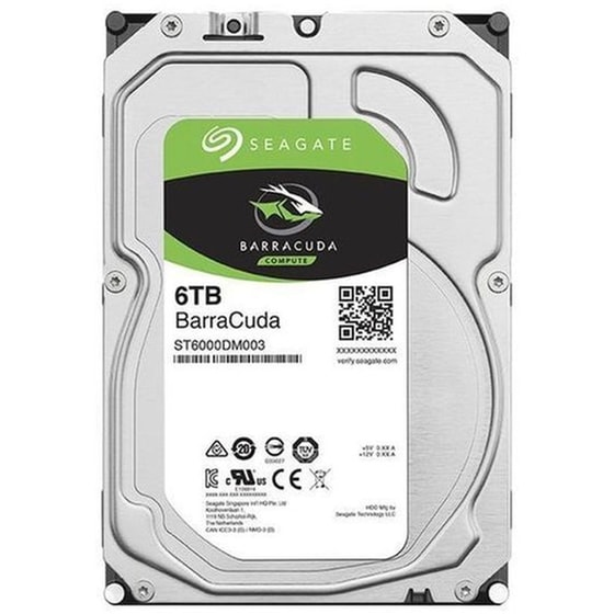 Εσωτερικός Σκληρός Δίσκος 3.5" 6tb Seagate Barracuda St6000dm003 Sata 6gb/s image 0