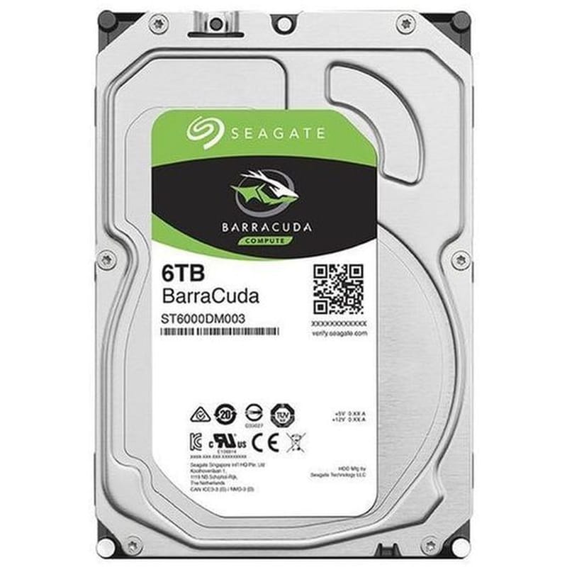 Εσωτερικός Σκληρός Δίσκος 3.5 6tb Seagate Barracuda St6000dm003 Sata 6gb/s
