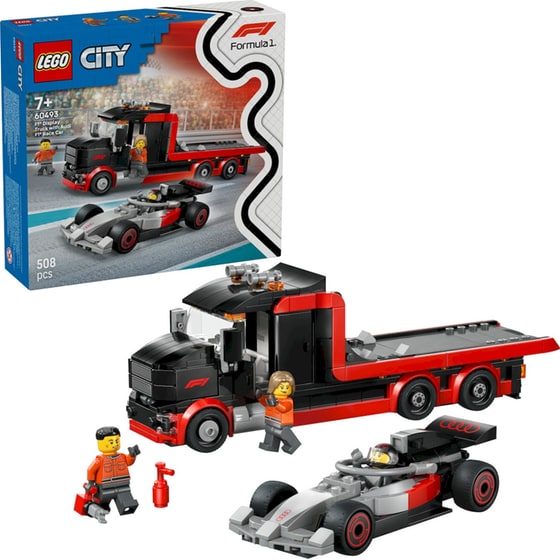 LEGO® City F1® Display Truck with Audi F1® Race Car (60493) image 1