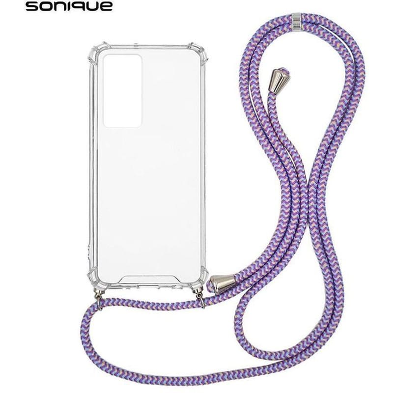 Θήκη Xiaomi Redmi Note 12 Pro 5G - Sonique Armor Clear Με Strap - Μπορντό