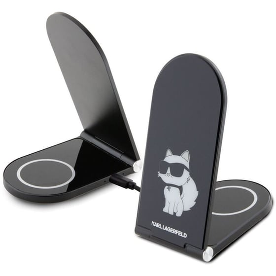Ασύρματος Φορτιστής Karl Lagerfeld Choupette Wireless MagSafe Desk Charger 15W - Black image 0