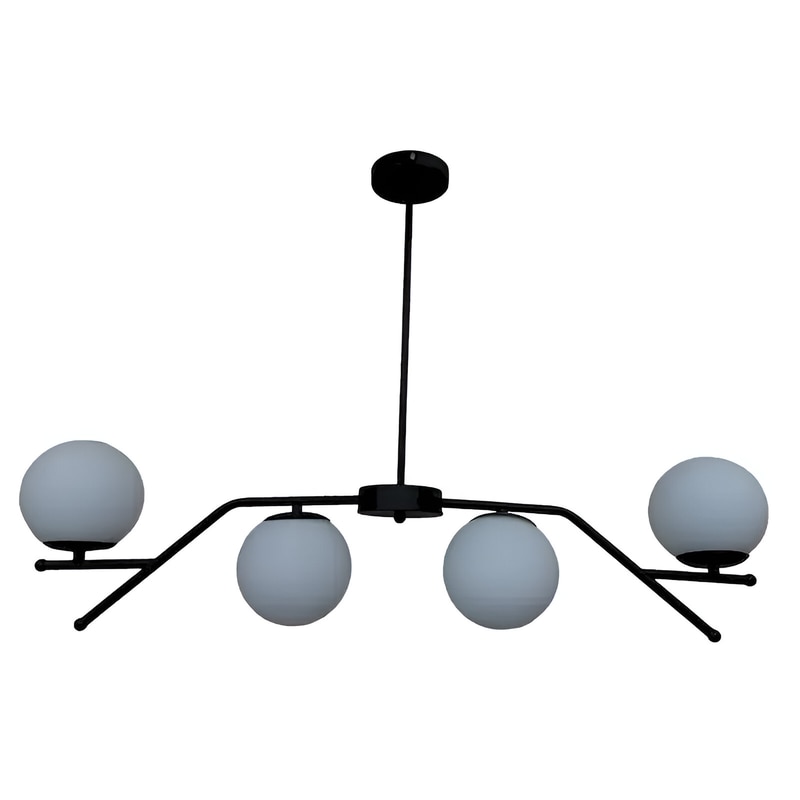 Κρεμαστό Φωτιστικό Οροφής Serenity 1 Μεταλλικό - Μαύρο