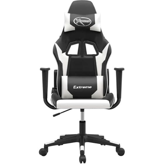 Καρέκλα Gaming VIDAXL 3143692 με Ρυθμιζόμενα Μπράτσα από Τεχνητό Δέρμα - Μαύρο image 1