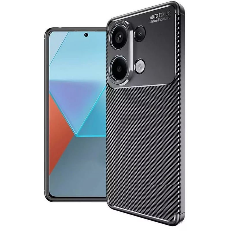 Θήκη Xiaomi Redmi Note 13 4G - Ancus AutoFocus Carbon Fiber - Black