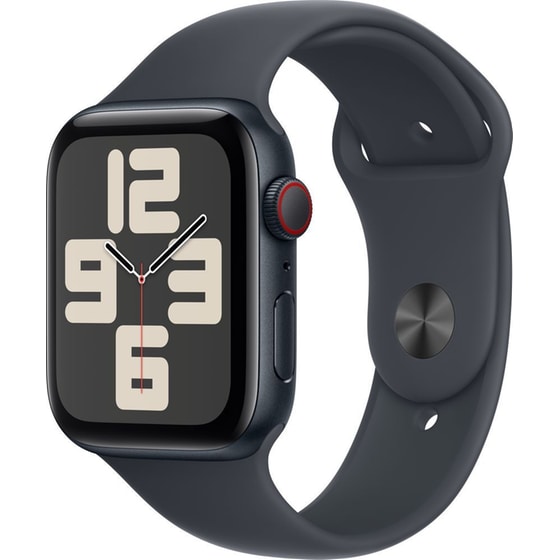 Apple Watch SE GPS + Cellular 44mm Midnight Aluminum Case with Midnight Sport Band - M/L image 0