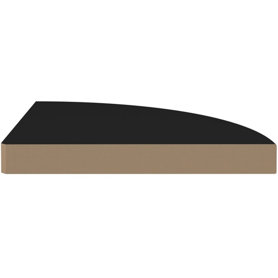 Ράφια Τοίχου VidaXL Γωνιακά από MDF 35x35x3.8 cm 4 Τμχ - Μαύρο image 4