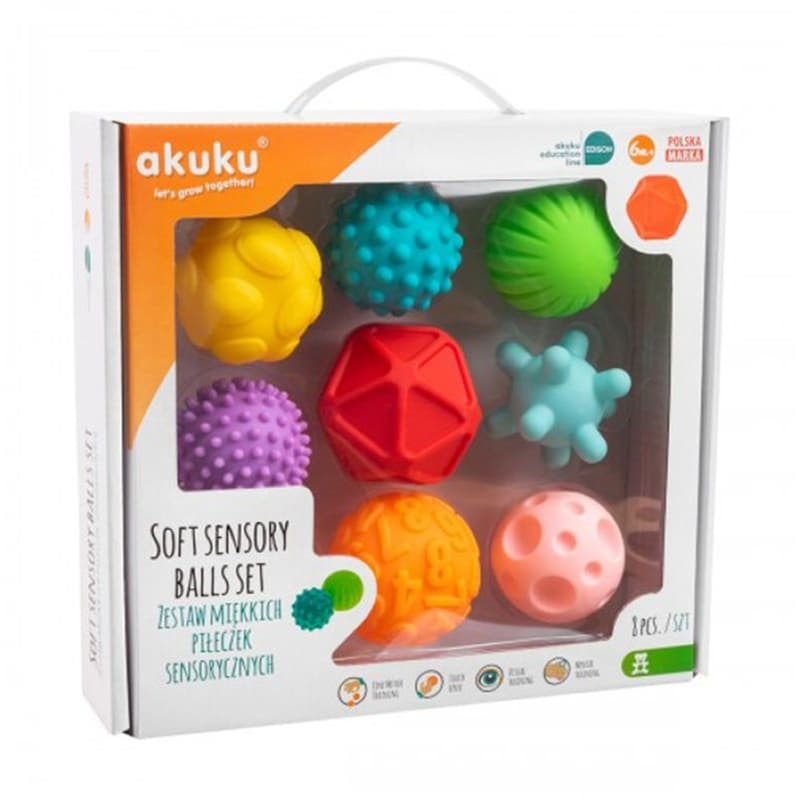 AKUKU Akuku Sensory Shapes Μπάλες Δραστηριότητας A0452