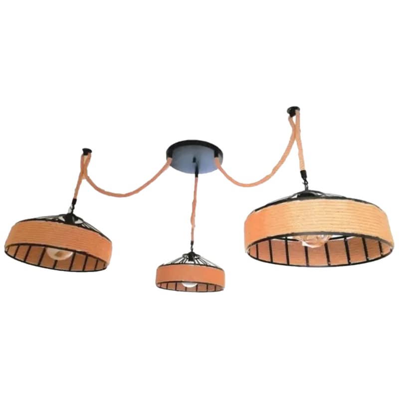 ΧΑΤΖΗΚΟΝΤΙΔΗΣ ΑΕ Φωτιστικό Οροφής Χατζηκοντίδης Τρίφωτο C30 Rop 6 - Καφέ