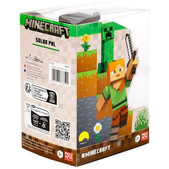 Figurine Solaire - Minecraft Steve