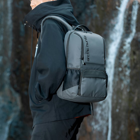 Τσάντα Laptop Arctic Hunter B00532 15.6" Αδιάβροχη - Γκρι image 6