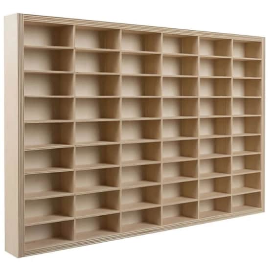 Ξύλινο Ράφι Για Αυτοκινητάκια 54 Θέσεων 60 X 5.3 X 40 Cm Kruzzel 21998 image 0