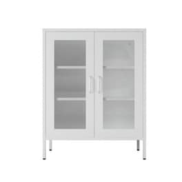 Ντουλάπα Μεταλλική Nextdeco Δίφυλλη 102x80x35cm - Λευκό
