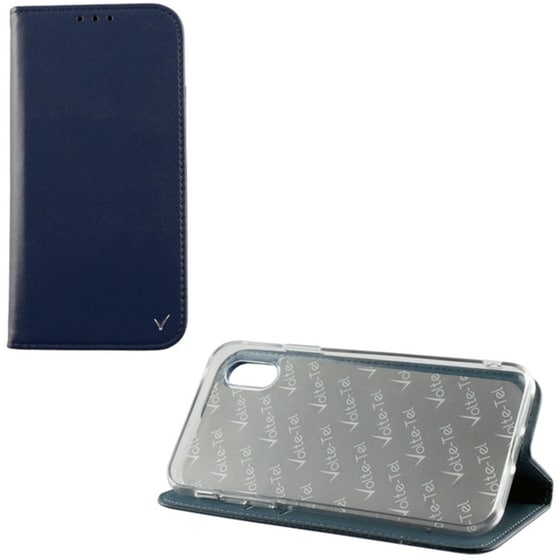 Θήκη Apple iPhone XR - Volte-tel Pocket Magnet Book Stand - Blue image 0