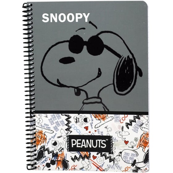 Τετράδιο Σπιράλ Peanuts 17X25 B6 2 Θεμάτων Freehand-Persisterce (1 Τεμάχιο) image 0