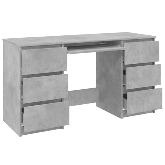 Γραφείο Υπολογιστή VidaXL από Μοριοσανίδα 140x50cm - Γκρι image 3