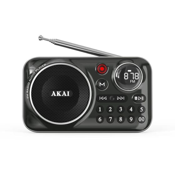 Φορητό Ραδιόφωνο Akai APR‑500BK - Μαύρο image 0