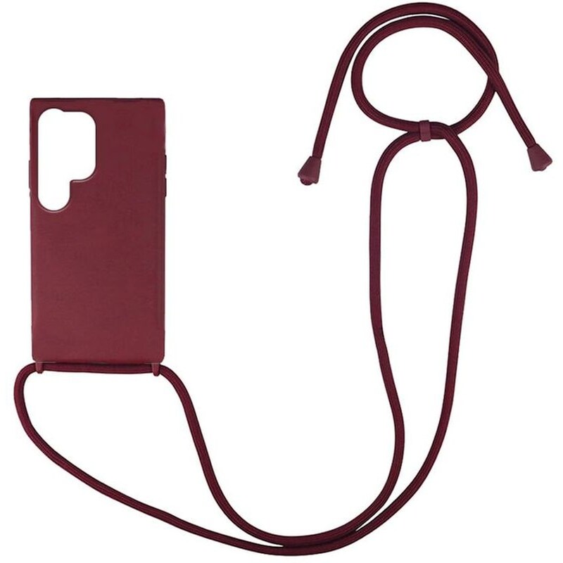 SONIQUE Θήκη Samsung Galaxy S23 Ultra - Sonique Carryhang Με Κορδόνι - Μπορντό