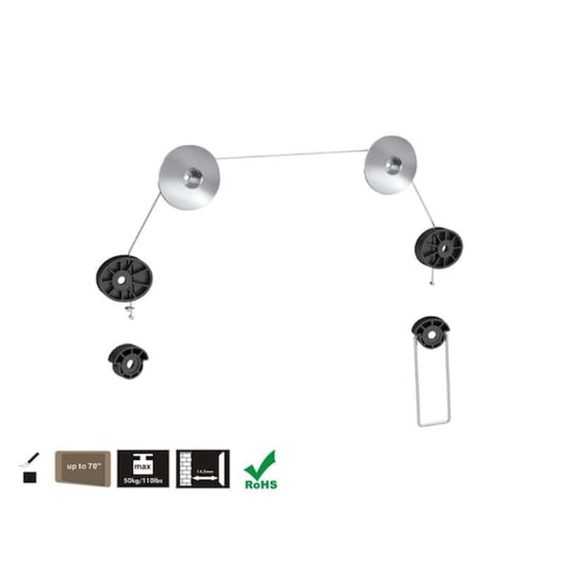 MACLEAN Βάση Τηλεόρασης Art Ar-11 Tilting 42 - 70 Max. 100kg