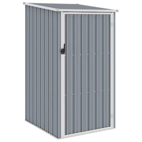 Vidaxl Αποθήκη Κήπου Γκρι 87 X 98 X 159 Εκ. Από Γαλβανισμένο Ατσάλι image 1