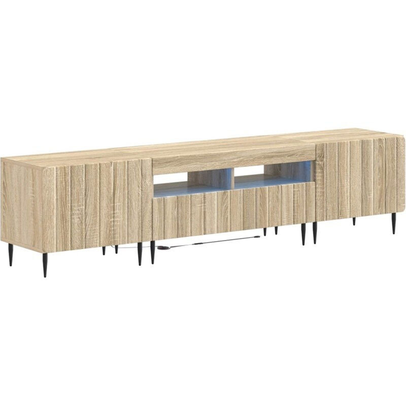 Έπιπλο Τηλεόρασης VidaXL με LED 5 τμχ 178 x 35 x 43 cm - Sonoma Δρυς
