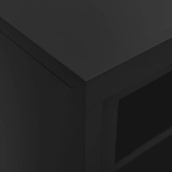 Ντουλάπι Γραφείου VidaXL από Ατσάλι 90x40x90 cm  - Μαύρο image 5