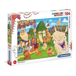 Παιδικό Παζλ Clementoni Super Color Λάμα (104 Κομμάτια)