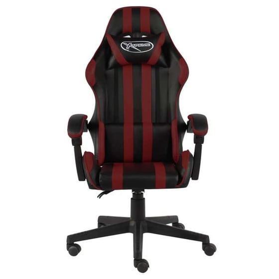 Gaming Καρέκλα Racing VidaXL Συνθετικό Δέρμα - Μπορντό/Μαύρη image 2