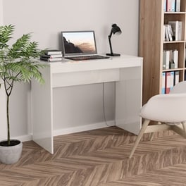 Γραφείο Μελέτης VidaXL από Μοριοσανίδα 90x40cm - Γυαλιστερό Λευκό