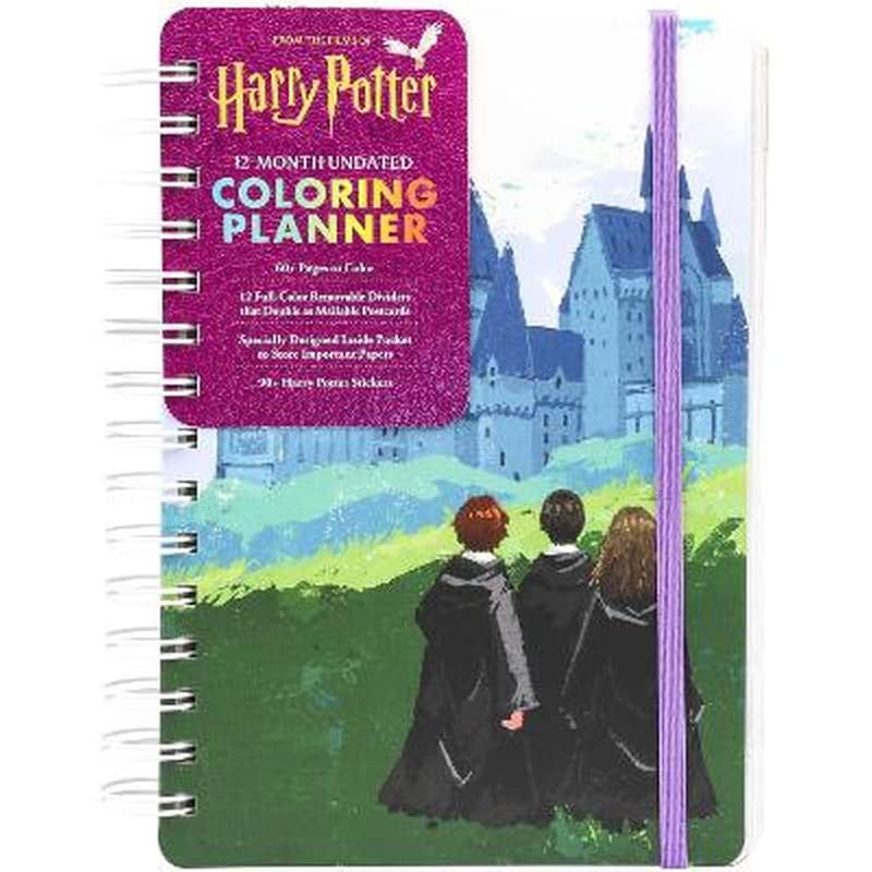 Harry Potter 12-Month Undated Coloring Planner
