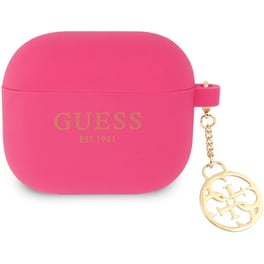 Θήκη Σιλικόνης Guess  για Apple Airpods 3rd Gen Charm - Φούξια