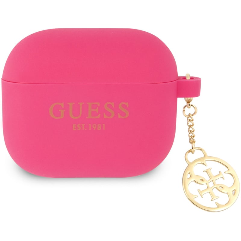 GUESS Θήκη Σιλικόνης Guess για Apple Airpods 3rd Gen Charm - Φούξια