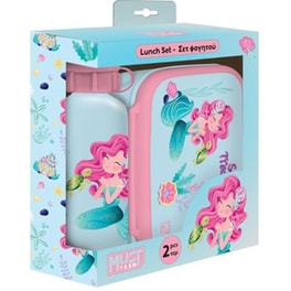 Σετ Φαγητού Must Team Sea Treasure Φαγητοδοχείο Pp 800ml Παγούρι Αλουμινίου 500ml