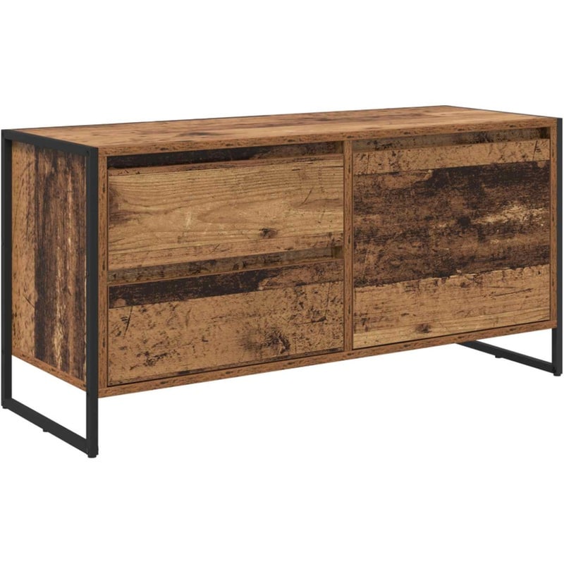 Έπιπλο Τηλεόρασης VidaXL 100 x 36 x 49,5 cm - Παλαιωμένο Ξύλο