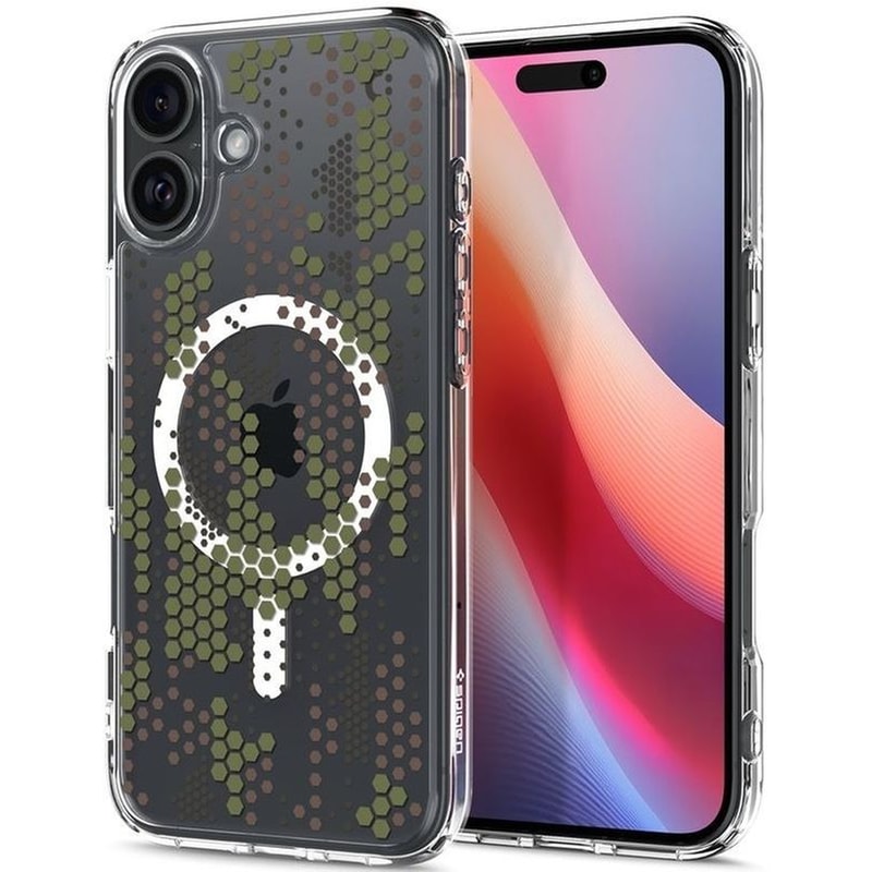 Θήκη Apple Iphone 16 - Spigen Ultra Hybrid Magfit Με Magsafe - Digital Camo (acs08210)