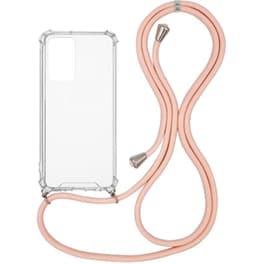 Θήκη Xiaomi Redmi Note 11S - Sonique Armor Clear Με Κορδόνι  - Ροζ