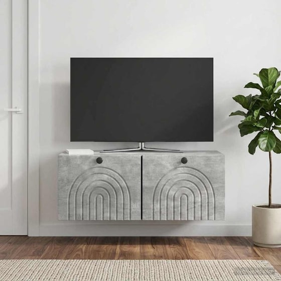 Επιτοίχιο Έπιπλο Τηλεόρασης VidaXL 78.5x31x30 cm - Γκρι image 2