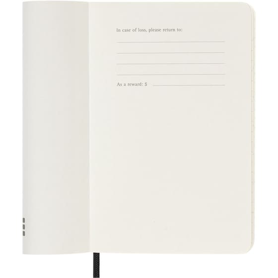 Ημερολόγιο Ημερήσιο 2027 Moleskine 12M Pocket Soft Cover Μαύρο image 3